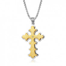 Laden Sie das Bild in den Galerie-Viewer. Men's Gothic Style Large Cross Necklace