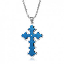 Laden Sie das Bild in den Galerie-Viewer. Men's Gothic Style Large Cross Necklace