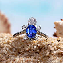 Cargar imagen en el visor de la galería, Cute Tortoise Crystal Zircon Ring For Women And Girls