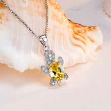 Lataa kuva Galleria-katseluun, Cute Tortoise Crystal Zircon Necklace For Women And Girls