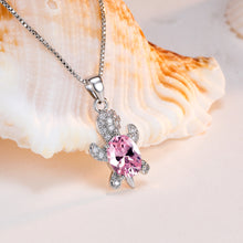 Lataa kuva Galleria-katseluun, Cute Tortoise Crystal Zircon Necklace For Women And Girls