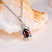 Lataa kuva Galleria-katseluun, Cute Tortoise Crystal Zircon Necklace For Women And Girls