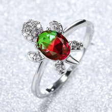 Cargar imagen en el visor de la galería, Cute Tortoise Crystal Zircon Ring For Women And Girls