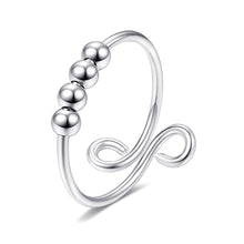 Cargar imagen en el visor de la galería, New Adjustable Free Rotating Bead Anti-stress Anxiety Rings