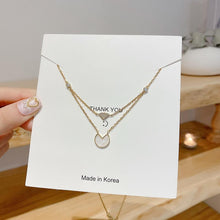 Lataa kuva Galleria-katseluun, 2021 Titanium Steel Gold Chain Necklace For Women Fashion Collar Jewelry