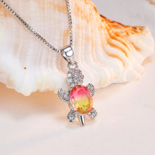 Lataa kuva Galleria-katseluun, Cute Tortoise Crystal Zircon Necklace For Women And Girls