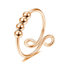Cargar imagen en el visor de la galería, New Adjustable Free Rotating Bead Anti-stress Anxiety Rings