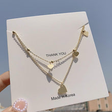 Lataa kuva Galleria-katseluun, 2021 Titanium Steel Gold Chain Necklace For Women Fashion Collar Jewelry