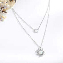 Lataa kuva Galleria-katseluun, Moon and Sun Layered Necklace Gift for Women