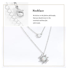 Lataa kuva Galleria-katseluun, Moon and Sun Layered Necklace Gift for Women