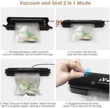 Lataa kuva Galleria-katseluun, New Upgrade Automatic Vacuum Sealer Machine, Dry &amp; Moist Food Modes