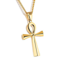 Chargez l'image dans la visionneuse de la galerie, Ankh Egyptian Necklace Symbol Of Life For Women Men