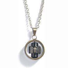 Chargez l'image dans la visionneuse de la galerie, Stainless Steel Rotatable Engraved Bible Pendant Men's Necklace