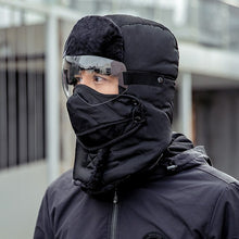 Lataa kuva Galleria-katseluun, Unisex Winter Warm Hat with Windproof Facemask and Windproof Glasses