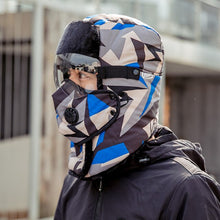 Lataa kuva Galleria-katseluun, Unisex Winter Warm Hat with Windproof Facemask and Windproof Glasses