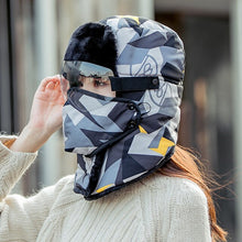 Lataa kuva Galleria-katseluun, Unisex Winter Warm Hat with Windproof Facemask and Windproof Glasses