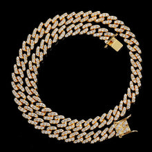Cargar imagen en el visor de la galería, 9MM Colorful Zircon Cuban Chain