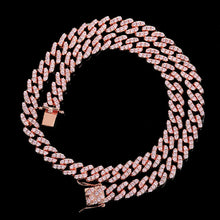 Cargar imagen en el visor de la galería, 9MM Colorful Zircon Cuban Chain
