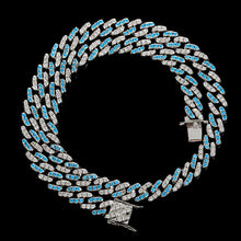 Cargar imagen en el visor de la galería, 9MM Colorful Zircon Cuban Chain