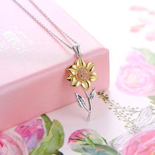 Lataa kuva Galleria-katseluun, Women's Sunflower Plating Gold Clavicle Necklace