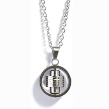 Chargez l'image dans la visionneuse de la galerie, Stainless Steel Rotatable Engraved Bible Pendant Men's Necklace