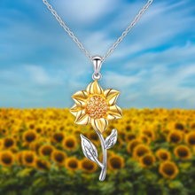 Lataa kuva Galleria-katseluun, Women's Sunflower Plating Gold Clavicle Necklace