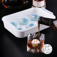 Lataa kuva Galleria-katseluun, 6 Hole Large Sphere Whiskey Ice Tray Mold with Lid